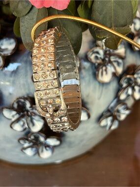 Art Deco 1920s French Paste Buckle Bracel